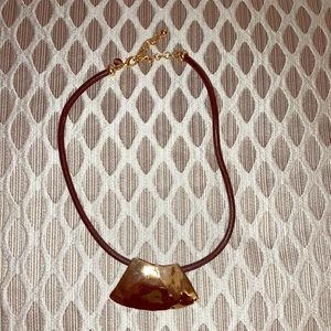 Chico’s gold and black necklace